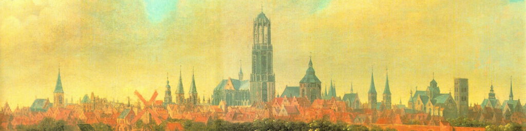 Panorama of 17th century Utrecht by Joost Droochsloot