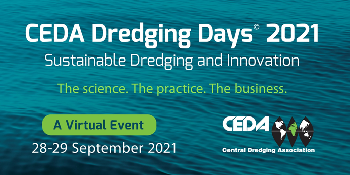 Promotional banner of the CEDA Dredging Days 2021 (Credit: CEDA)
