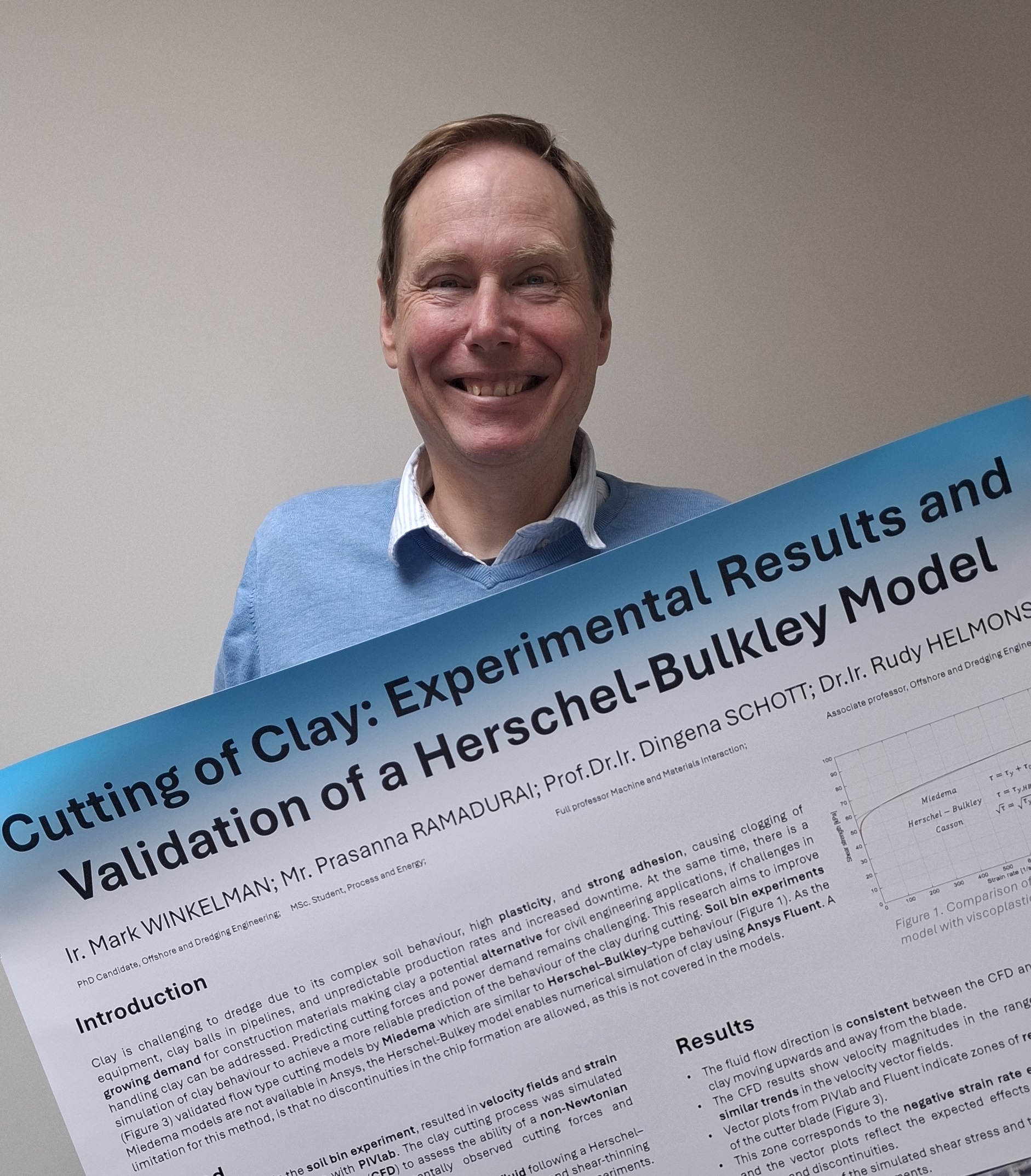 Proudly holding my poster for the Interpore conference